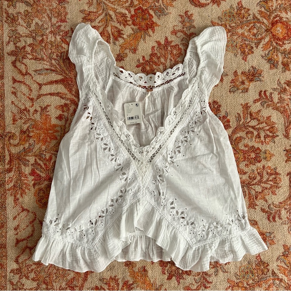 Free People boho lace top